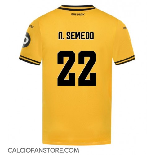 Maglia Calcio Wolves Nelson Semedo #22 Prima Divisa 2024-25 Manica Corta